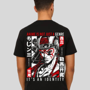 Anime Identity  Black Graphic T-Shirt – “It’s an Identity” by Switch Clouthe