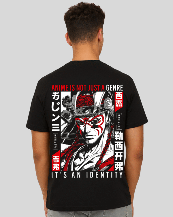 Anime Identity  Black Graphic T-Shirt – “It’s an Identity” by Switch Clouthe