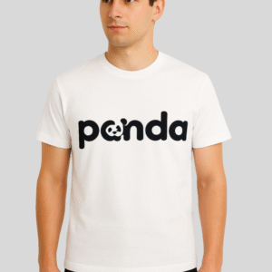 “Pandastic Week” White Graphic Panda T-Shirt by Switch Clouthe