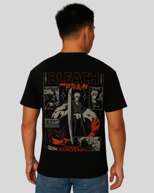 Switch Clouthe x Bleach Ichigo Kurosaki Graphic Black T-Shirt